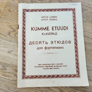 Kümme etüüdi klaverile . Artur Lemba