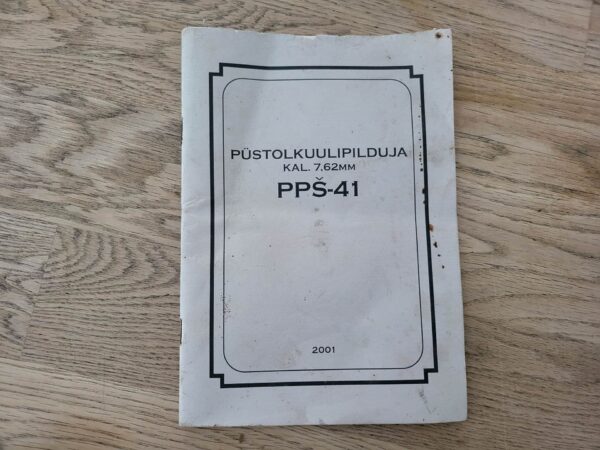 Püstolkuulipilduja Kal. 7,62mm PPS-41
