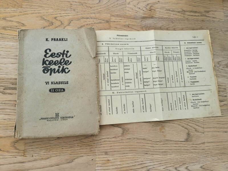 Eesti keeleõpik VI II osa . Karl Praakli 1946