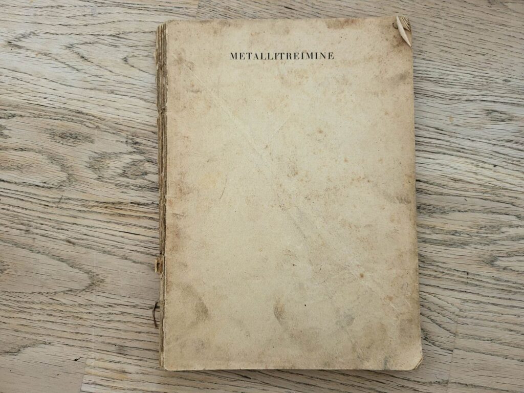 Metallitreimine . E. Olving