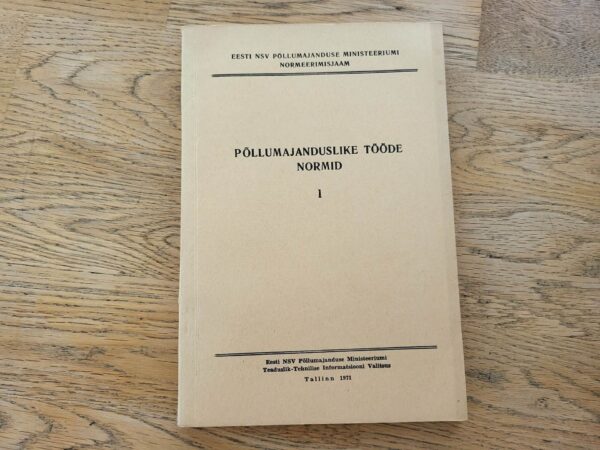 Põllumajanduslike tööde normid II