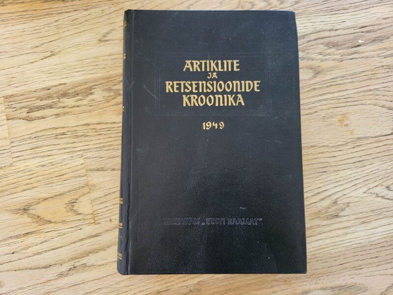 100923715 Artiklite ja retsensioonide kroonika 1949