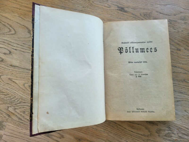 101586193 Põllumees 1924 aastakäik
