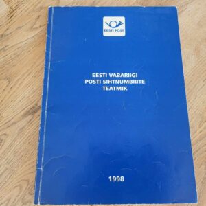 104666887 Eesti Vabariigi posti sihtnumbrite teatmik 1998