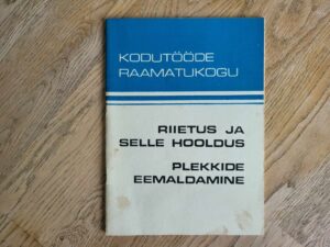 Riietus ja selle hooldus Plekkide eemaldamine