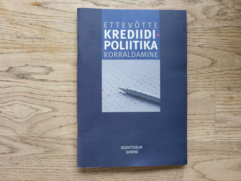 106363291 Ettevõtte krediidipoliitika korraldamine