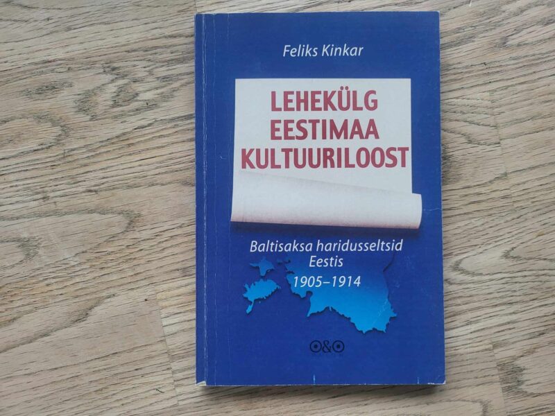 Lehekülg Eestimaa kultuuriloost . Feliks Kinkar