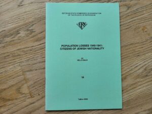 Population losses 1940-1941 citizens of jewish nationality