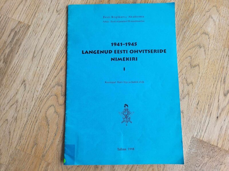 1941-1945 langenud Eesti ohvitseride nimekiri