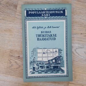 Kuidas trükitakse raamatuid