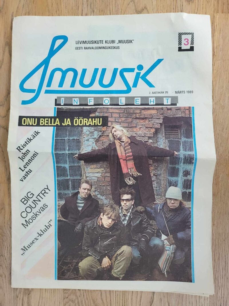 107203511 Levimuusikute klubi kuukiri Muusik 1989 3 Onu Bella