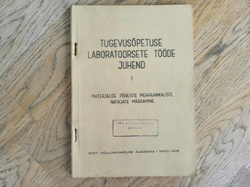 107405798 Tugevusõpetuse laboratoorsete tööde juhend