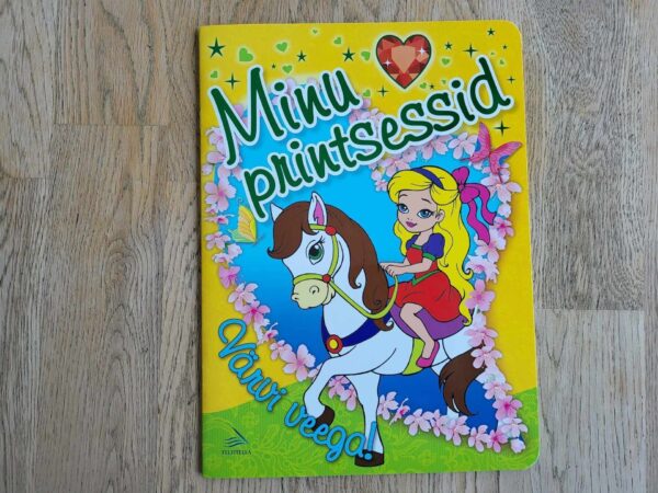 Minu printsessid Kollane. Värvi veega!