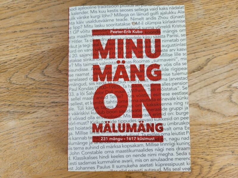 108153266 Minu mäng on mälumäng . Peeter-Erik Kubo