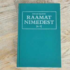 Raamat nimedest A-Y . Edgar Rajandi