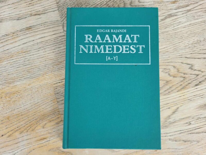 108223802 Raamat nimedest A-Y . Edgar Rajandi