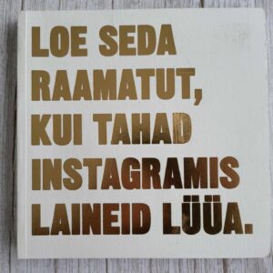 Loe seda raamatut kui tahad Instagramis laineid lüüa