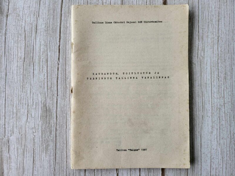109596475 Kaubandus toitlustus ja teenindus Tallinna vanalinnas