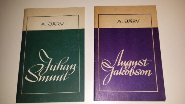 2 raamatut A.Järv . J.Smuul  A. Jakobson