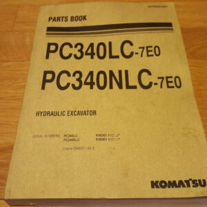 KOMATSU HYDRAULIC EXCAVATOR PARTS BOOK PC340LC-7K PC340NLC-7