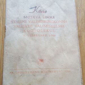 Kõne Moskva linna Stalini valimisringkonna valijate 1946