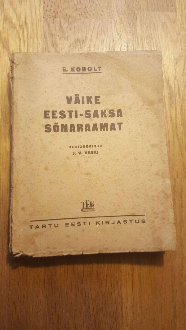 40511009 Väike eesti-saksa sõnaraamat 1942