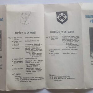 Võrumaa Muinsuskaitsepäevad 1989