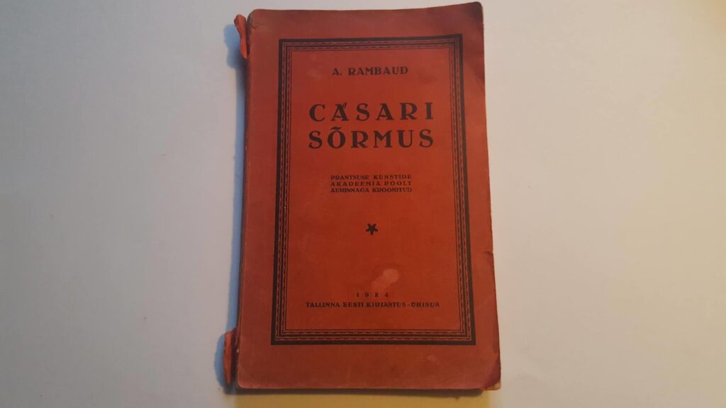 Cäsari sõrmus . Alfred Nicolas Rambaud . 1924