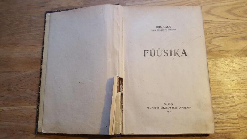 Füüsika . 1921