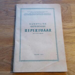 Kunstilise isetegevuse repertuaar . 1953