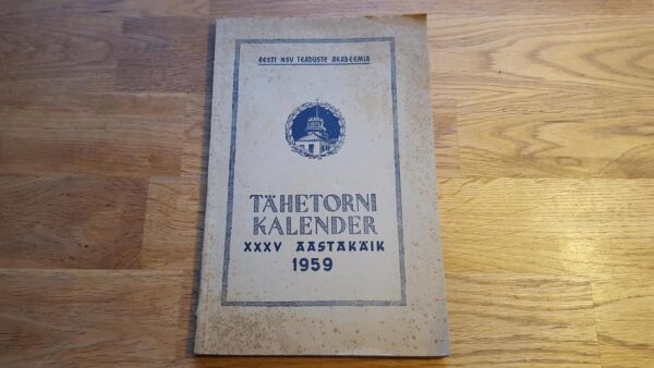 44645169 Tartu Tähetorni kalender 1959. aastaks