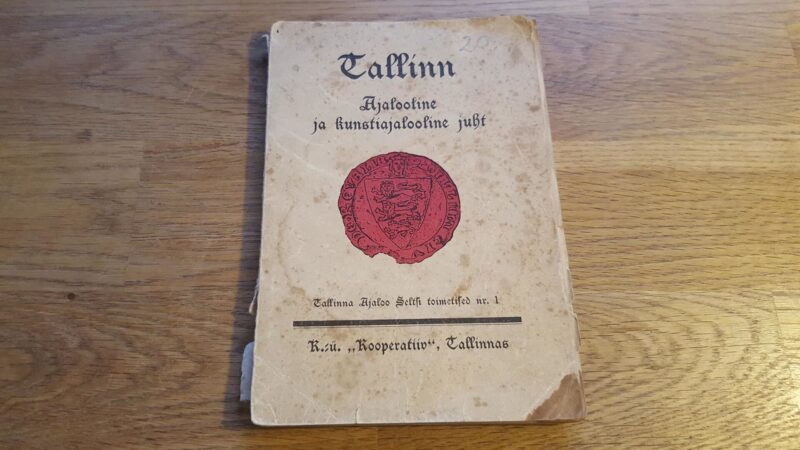 45595429 Tallinn . Ajalooline ja kunstiajalooline juht . 1934