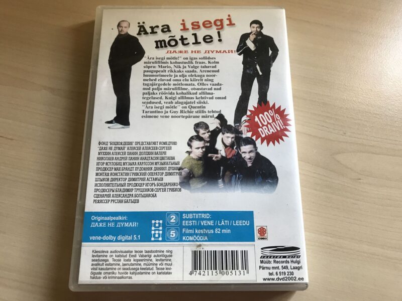 47684620 Ära isegi Mõtle Vene FILM DVD