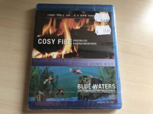 Uus! Taustavideod Mängimiseks Cosy Fire Blue Waters blu-ray