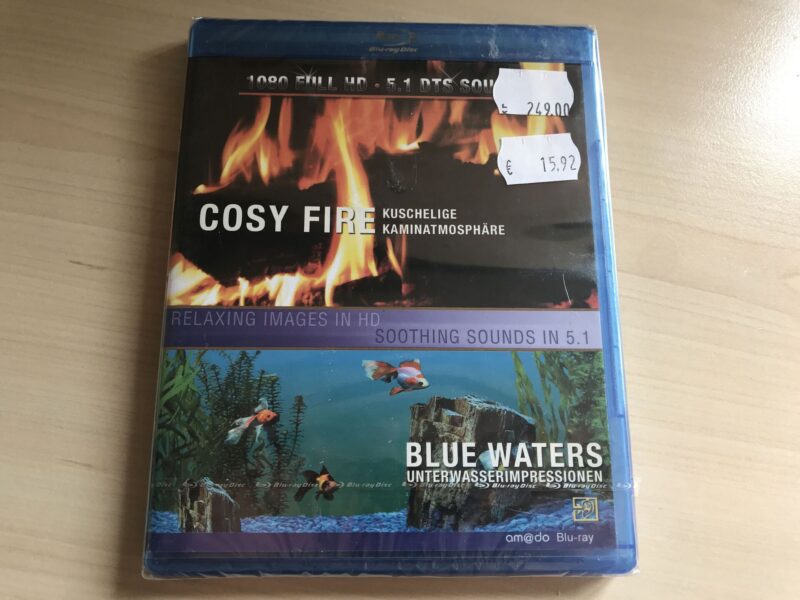 48224854 Uus! Taustavideod Mängimiseks Cosy Fire Blue Waters blu-ray