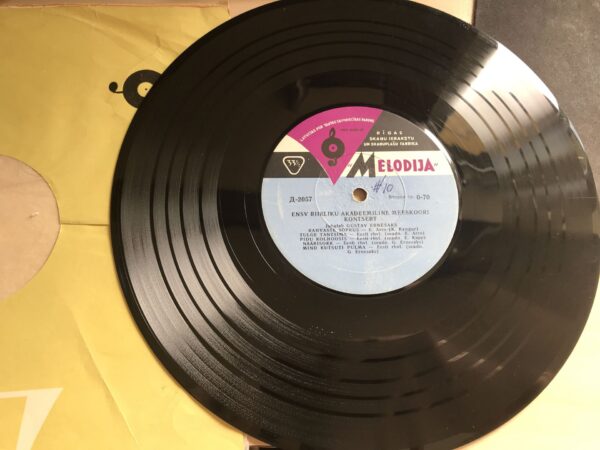 ENSV Riikliku Akadeemiline Meeskoori Kontsert LP Vinüül 10