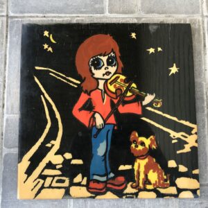 Nõukogude Aegne Seinapilt Puidust Dekoratsioon