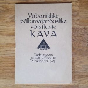 49147890 Vabariiklike põllumajanduslike võistluste kava 1967