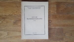 Eesti NSV teatribibliograafia 1961