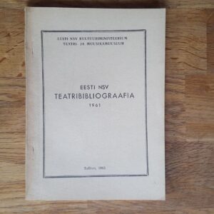 Eesti NSV teatribibliograafia 1961