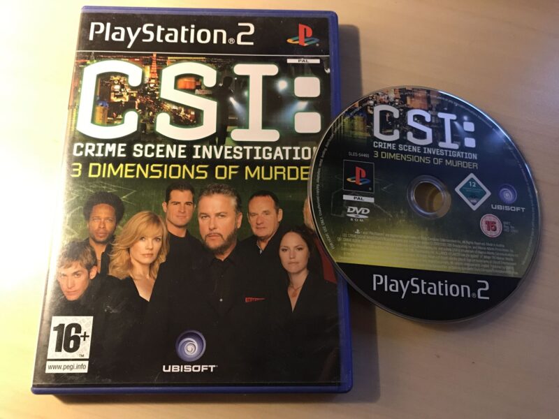 CSI Crime Scene investigation 3 Dimensions Of Murder Ps2