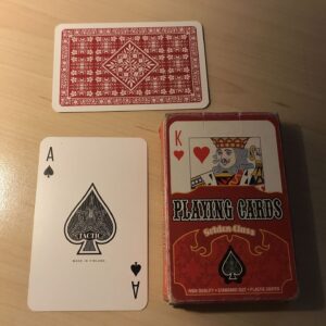 Mängukaardid Plastikust Golden class