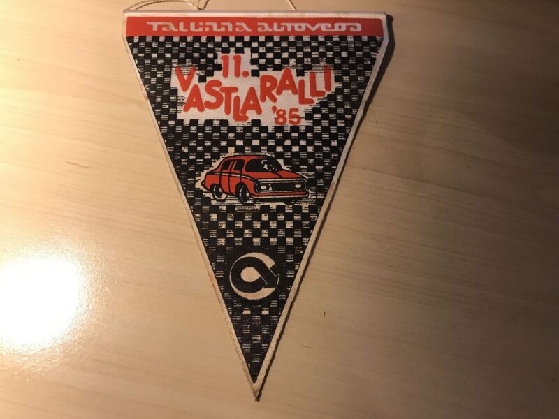 Tallinna Autoveod Vastlaralli 1985 Ralli Vimpel