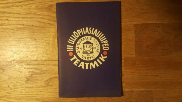 III üliõpilaslaulupeo teatmik