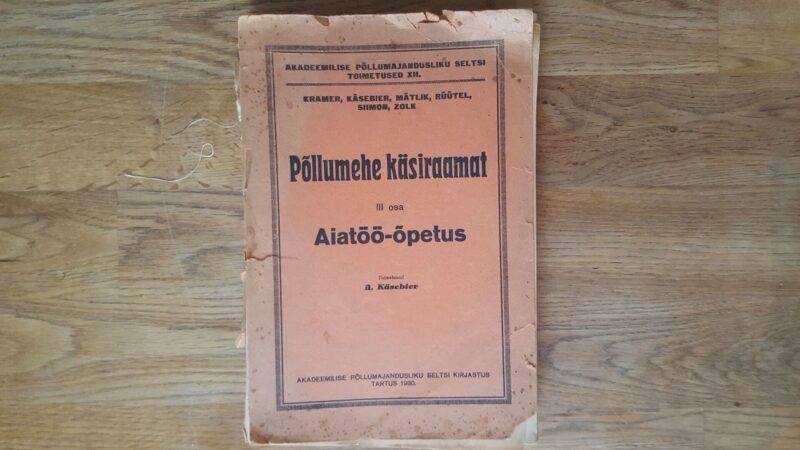52038253 Põllumehe käsiraamat III . Aiatöö-õpetus . 1930