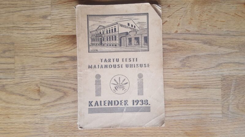 53937628 Tartu Eesti majanduse ühisuse kalender 1938