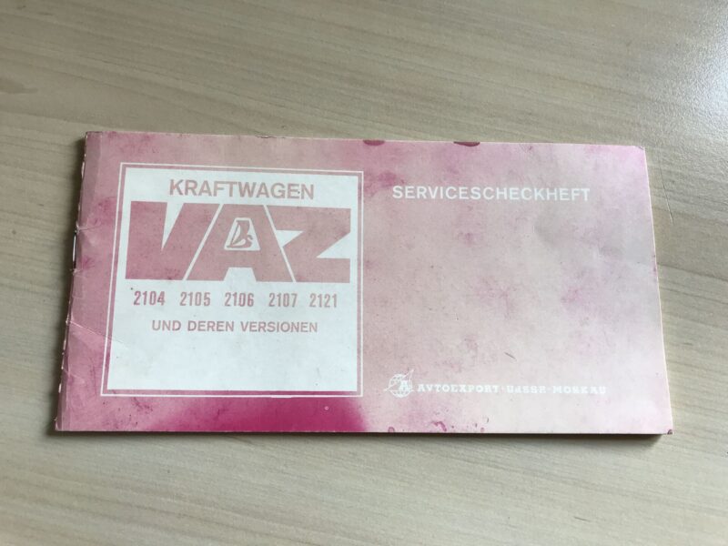 54027522 Kraftwagen VAZ 2104 2105 2106 2107 2121 Hooldusraamat