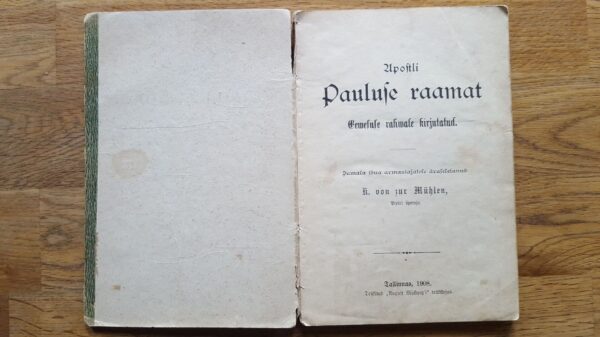 Apostli Pauluse raamat Eewesuse rahwale kirjutatud . 1908
