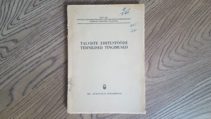 56421753 Talviste ehitustööde tehnilised tingimused