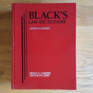 Black's Law Dictionary - Seven Edition